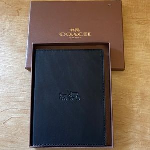 Brand New Coach Leather Notebook/Journal
